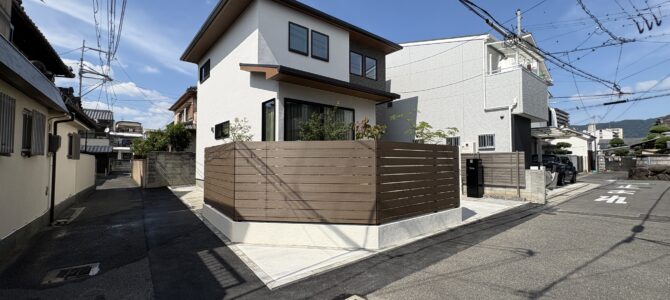 新築外構工事施工事例　八尾市